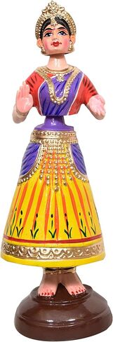 Hastshilp Indian Tanjore Thalaiyatti Bommai Kondapalli Butta Bomm Iconic Classical Dancing Doll in Saudi Arabia
