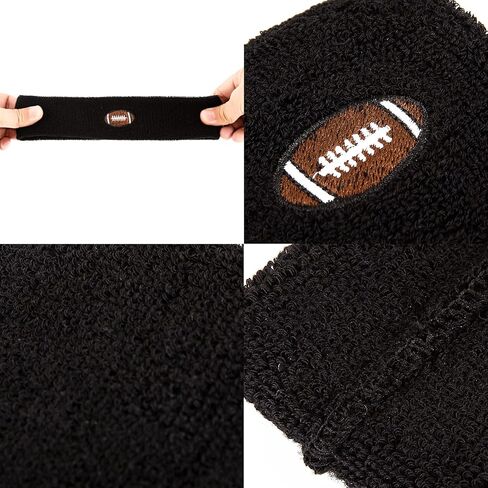 تتضمن مجموعة عصابات الرأس عصابة رأس رياضية وسوار معصم، وأساور معصم بنمط كرة القدم وعصابة رأس، وفرقة عرق رياضية للتمرين في صالة الألعاب الرياضية وكرة القدم وركوب الدراجات واللياقة البدنية، ومجموعة عصابة رأس للرجال والنساء والشباب in Kuwait