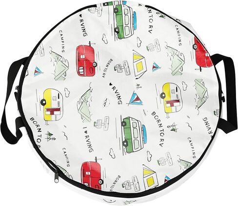 Pop Up Trash Can | Collapsible, Portable Trash Can for Camping with Zippered Lid | 19 x 20 Inches | Pop Up Trash Can for Camping, RVing, and much more! in Kuwait