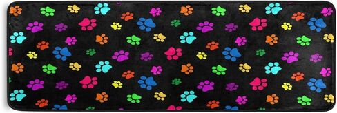 Mexican Ceramic Tile Pattern Runner Rug 2' x 6' Non Skid Rug for Entryway Living Room Bathroom Nursery Home Decor in Kuwait