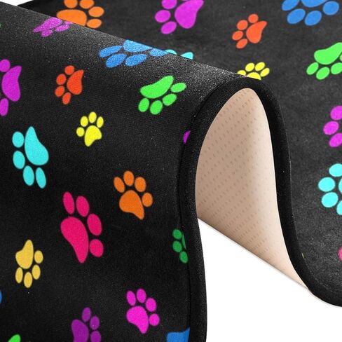 Mexican Ceramic Tile Pattern Runner Rug 2' x 6' Non Skid Rug for Entryway Living Room Bathroom Nursery Home Decor in Kuwait