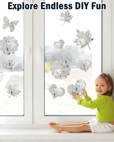 Stunning Tulip Patterned Window Privacy Film with Installation Tools, Stained Decorative Film Frosted, Removable, Peep-Proof, Static Cling (17.5 x 78.7 Inch) in Saudi Arabia