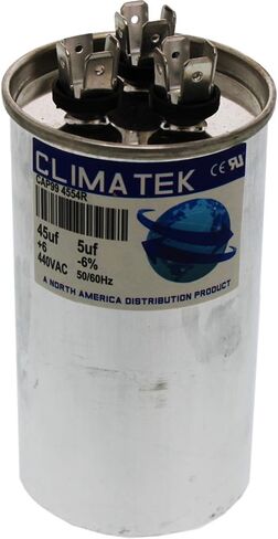 مكثف دائري ClimaTek - يناسب York # 024-25895-700 S1-02425895700 | 45/5 فائق التوهج MFD 370/440 فولت تيار متردد in Saudi Arabia