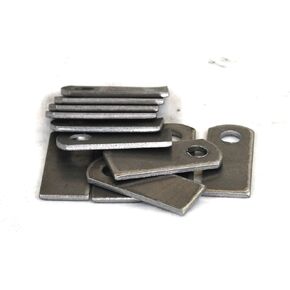 Weld On Steel Flat Tab Brackets 1" x 2 3/8" x 1/8" Lot of 12 Brackets