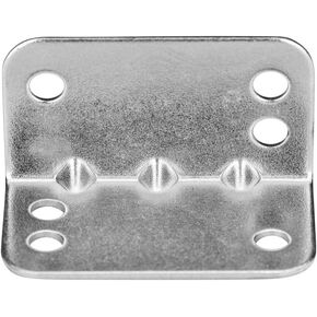 Rok Hardware Heavy Duty Metal Bracket Right Angle Brace, 20 Gauge, Zinc Finish, 50 Pack