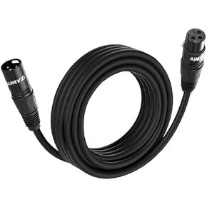 XLR Cable Microphone Cable 75 Feet Premium Balanced Mic Cable Pure Copper conductors Male to Female 3 Pin XLR Microphone Cable