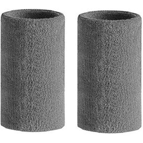 6 inch Wrist Sweatbands Sports Wristband Cotton Sweat Band Armbands for Men and Women Tennis, Basketball, Running, Gym, Working Out (1 Pair)