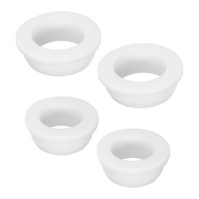 MECCANIXITY T Shape Rubber Grommet Mount Dia 34.8mm/41.3mm,ID 25mm/30mm White Seal Protection Cable Grommets Flexible for Cable Pipe