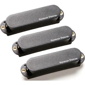 Seymour Duncan AS-1n Blackouts Singles, Set of 3 Pickups (Neck/Mid/Bridge) for Strat, Black Covers