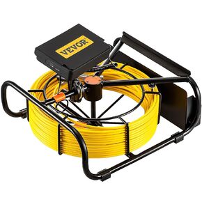 VEVOR Sewer Camera, 98.4 ft / 30 m Pipe Drain Inspection Camera, 4.3" Plumbing Camera with DVR Function and LED Lights, 16 GB SD Card, Waterproof IP68 Industrial Endoscope for Home Wall Duct Drain Pip in Saudi Arabia