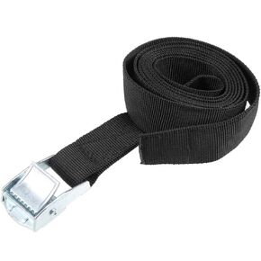 uxcell Tie Down Strap Cam Buckle Lashing Strap 1" x 30Ft 176lb 80Kg Load Polypropylene for Moving Securing Cargo, Black