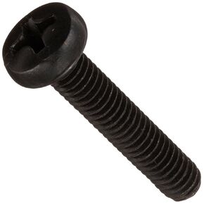 Small Parts M420D7985AB Steel Pan Head Machine Screw, Black Oxide Finish, Meets DIN 7985, #2 Phillips Drive, M4-0.7 Thread Size, 20 mm Length, Fully Threaded, Import (Pack of 100)