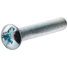 Zinc 90179 8-32-Inch x 1/2-Inch Round Head Combo Machine Screw, 100-Pack, 0.5 inches