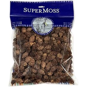 SuperMoss (24512) Black Spruce Pine Cones, 19-Ounce, Natural Brown