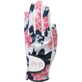 Glove It Ladies Golf Glove - Lightweight and Soft Cabretta Leather Golf Glove for Womens, features UV Protection - Peonies & Pars