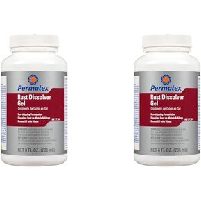 Permatex 81756 Rust Dissolver Gel, 8 oz. , Red