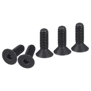 #8-32x3/8" Flat Head Socket Cap Screws, 50 Pack Hex Socket Flat Head Screws Carbon Steel Black Oxide, Full Thread, Countersunk Bolts