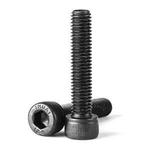 M8-1.25 x 25mm Hex Socket Head Cap Screws Bolts, Metric Allen Socket Drive, Black Oxide Finish, 12.9 Grade Alloy Steel, Machine Fully Threaded, Quantity 20PCS