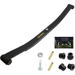 Heavy Duty Front 2 Leaf Spring Kits, Compatible with 1981+ Club Car DS and 2004+ Precedent Model Gas Electric Golf Carts, Replace 103628801 1012030 1015108 Front 2-Leaf Spring with Bushings Sleeves