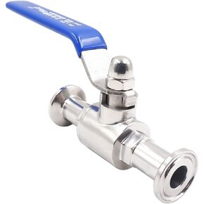 stainless steel 1/2 inch tri clamp clover ball valve two way weldless for sanitary home brew flow tube fitting
