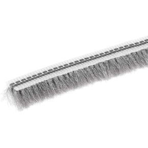 Weather Stripping 0.2" Width x 0.31" Thick x 32.8 ft Length Non-Adhesive Backing, Felt Pile Brush Weather Stripping for Window Door Seal Strip, Gray