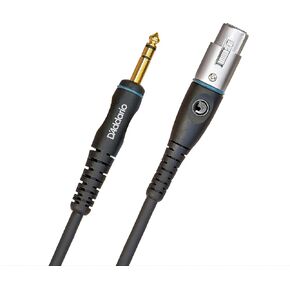 D'Addario Accessories Microphone Cable - XLR Microphone Cable - XLR Female to 1/4 Inch Male Plugs - Gold Plated - Shielded for Noise Reduction - Custom Series/3.05 Meters - 1 Pack