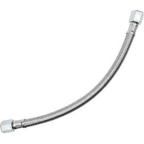 1 Piece Stainless Steel Air Compressor Hose, 350 mm Long Stainless Steel Metal Braided Hose, Nut Size M14, Bell Mouth, Suitable for Air Compressors