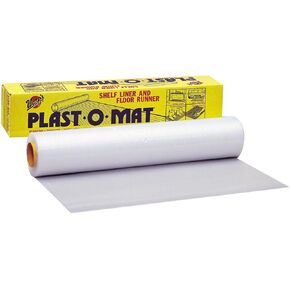 Warp Brothers PM-50 Clear Plast-O-Mat Ribbed Flooring Runner Roll, Inch by 50-Foot, 50' X 30", Original Version