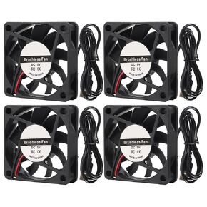 4PCS 5V 6015 Fan USB Brushless Cooling Fan 60mm x 15mm USB Fan 5V DC Brushless Cooling Fan 6015 for Computer CPU Heat Sink Cooling Cooler Fan