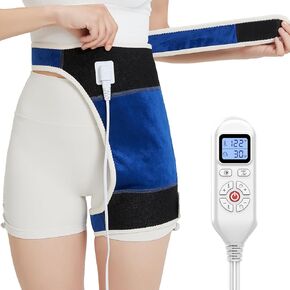 Hip Heating Pad for Hip/Sciatica Pain Relief, 86℉-158℉ Adjustable with Auto Shut Off Electric Heat Therapy for Lower Back/Thigh/Buttock Pain Relief (Blue)