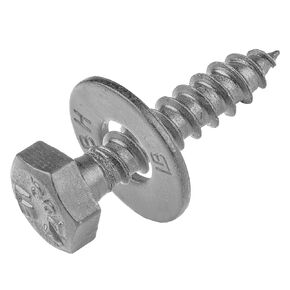 1/4 x 1-1/2 (100 pack) Hex Lag Screws with Washers, Hot Dip Galvanized by Makers Bolt