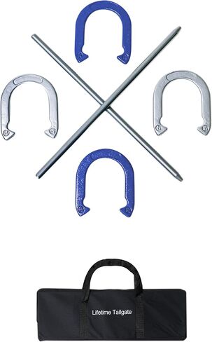 مجموعة Trademark Innovations Pro Horseshoe - فولاذ مطلي بمسحوق مع حقيبة حمل in Saudi Arabia