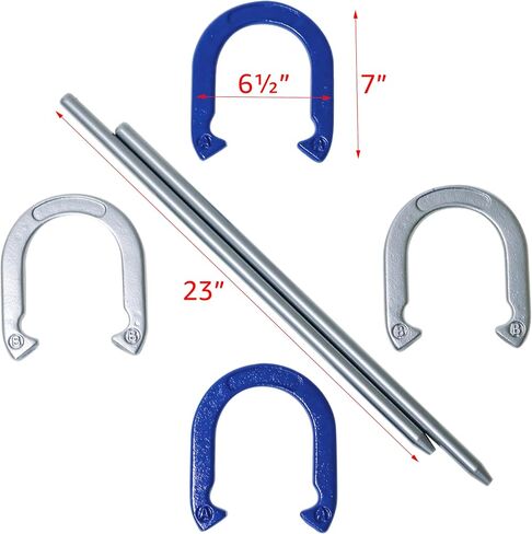 مجموعة Trademark Innovations Pro Horseshoe - فولاذ مطلي بمسحوق مع حقيبة حمل in Saudi Arabia