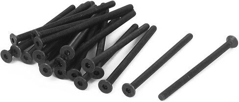 uxcell M3 X 50mm Metric Hex Socket Countersunk Head Screw Bolts Black 20PCS in Saudi Arabia