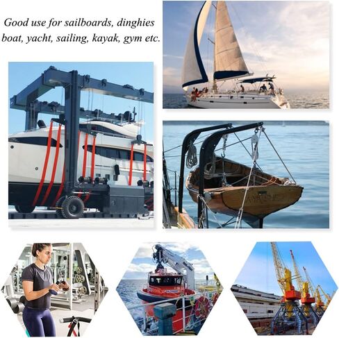 كتلة بكرة ثابتة للتركيب على الحائط للقوارب البحرية والإبحار والقوارب الشراعية وقوارب الكاياك وسحب ملحقات حبل الأسطوانة، تناسب حبل 1/4 بوصة واط in Kuwait