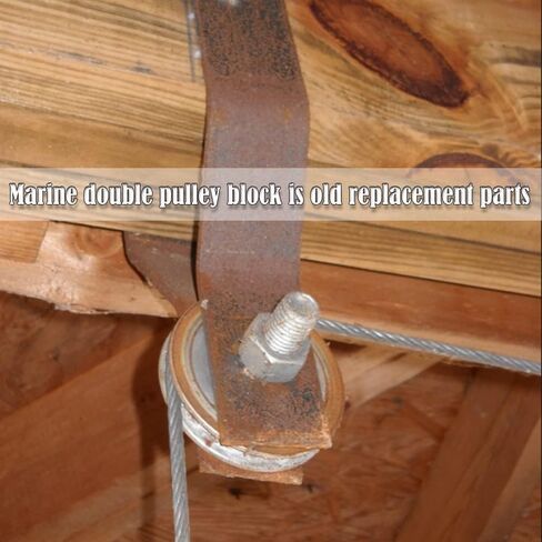 كتلة بكرة ثابتة للتركيب على الحائط للقوارب البحرية والإبحار والقوارب الشراعية وقوارب الكاياك وسحب ملحقات حبل الأسطوانة، تناسب حبل 1/4 بوصة واط in Kuwait