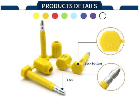 ISO 17712 and C-TPAT Certified High Security Bolt Seals Sequentially Numbered for Cargo Containers, Trucks, Railways, Wagons, and Trailers in Saudi Arabia