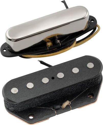 The Revival Pickups RPT1 TG Specials Vintage Alnico 5 Tele Pickups Set Neck Bridge Pickup for Telecaster Style Electric Guitar, Nickel in Saudi Arabia
