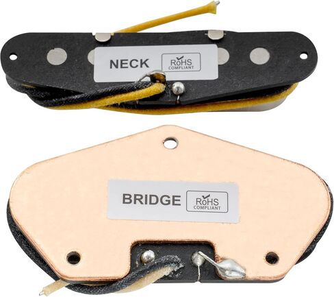 The Revival Pickups RPT1 TG Specials Vintage Alnico 5 Tele Pickups Set Neck Bridge Pickup for Telecaster Style Electric Guitar, Nickel in Saudi Arabia