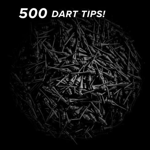 ملحق رمي السهام من Viper: نقاط رمي السهام ذات الرأس الناعم بخيط ماسي 1/4 بوصة، باللون الأسود (500 و1000 عبوة) in Kuwait