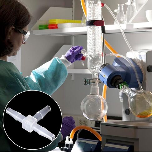 6 قطعة 1/4 "ID خرطوم بارب تركيبات ، T على شكل خرطوم بارب مع 3 طريقة الأنابيب موصلات الاتحاد محول لخرطوم أنبوب خط الهواء in Kuwait