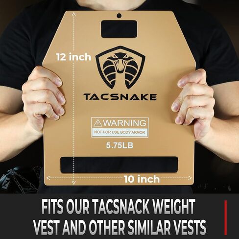 Tacsnake Weight Vest Plates 5.75 LB/ 8.75 LB/ 14.75 LB Pair for Weighted Vest, Strength Training, Running, Workout in Saudi Arabia