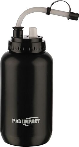 غطاء بخاخ طويل قابل للانحناء لزجاجة مياه قابلة للعصر - بلاستيك LDPE خالٍ من BPA - ترطيب البيسبول والهوكي وصالة الألعاب الرياضية MMA واليوجا والملاكمة وركوب الدراجات وكرة القدم اللينة وكرة القدم لاكروس (35.5 أونصة) (أزرق) in Kuwait