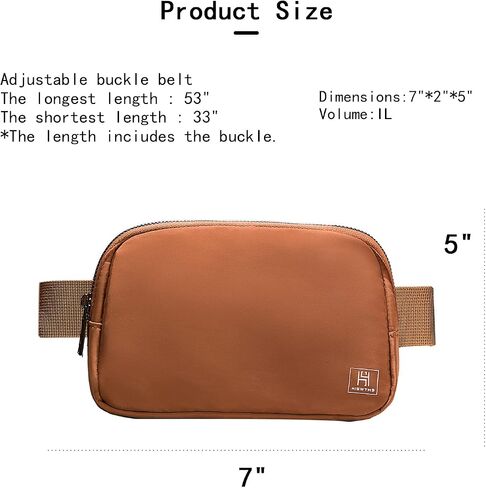 Fanny Packs,Belt bag for Women，running belt with Adjustable Strap，everywhere belt bag for Running Outdoors Workout Travel Hiking Cycling (nylon, black) in Saudi Arabia