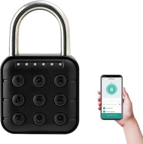 Combination Lock, Bluetooth Lock, Smart Padlock with TUYA APP Unlock, Locker Lock, Gym Lock with Keyless Password, Suitable for Gym, School, Travel, Outdoor in Saudi Arabia