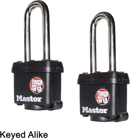 Master Lock (6) Keyed Alike Padlocks w/Thermoplastic Coating and 2"(51mm) Tall Shackle - Model # 311KALH-6 in Saudi Arabia