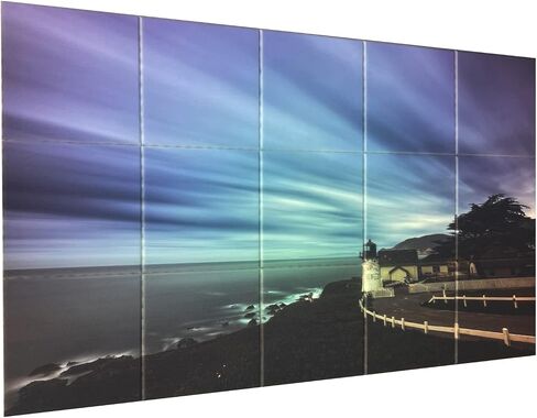 Night View of Art Colored Bridge 15 Pack Acoustic Foam Panel Wedge Studio Soundproofing Wall Tiles 12" X 12" in Saudi Arabia
