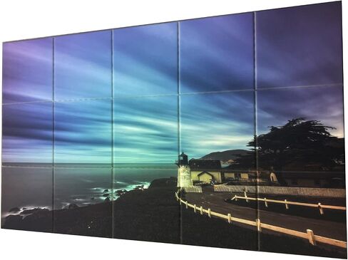 Night View of Art Colored Bridge 15 Pack Acoustic Foam Panel Wedge Studio Soundproofing Wall Tiles 12" X 12" in Saudi Arabia