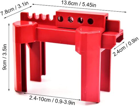 Outdoor Faucet Lock Industrial Faucet Handle Lock Pipe Valve Locking Device Ball Valve Locking, Adjustable Ball Valve Locking Device, Small, Fits 1/2"-2-1/2" Outer Pipe Diameter, in Kuwait