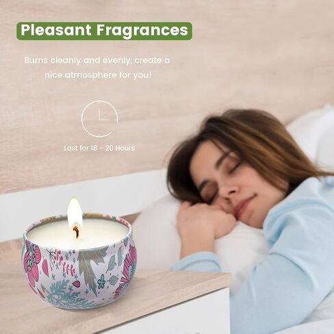 مجموعة من 6 شموع عطرية معطرة للمنزل، مجموعة هدايا شموع معطرة للنساء والرجال والأم والأب، شموع شمع الصويا الطبيعية مع العطر، وتخفيف التوتر، هدية لعيد الميلاد، وعيد الأم، وعيد الأب in Saudi Arabia